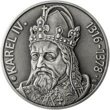 Karel IV., král a císař - 700. výročí narození silver antique